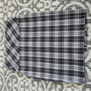 (M) Top 10 Prairie Plaid Wide Waisted Academia Pencil Skirt Tartan Collegiate